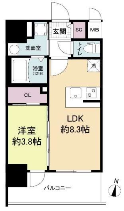 13階の間取り図