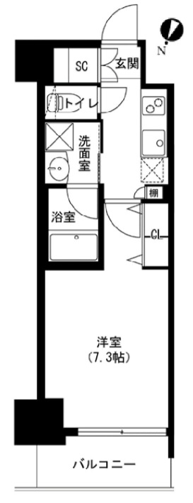 5階の間取り図