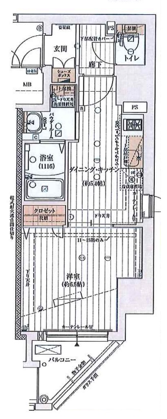 15階の間取り図