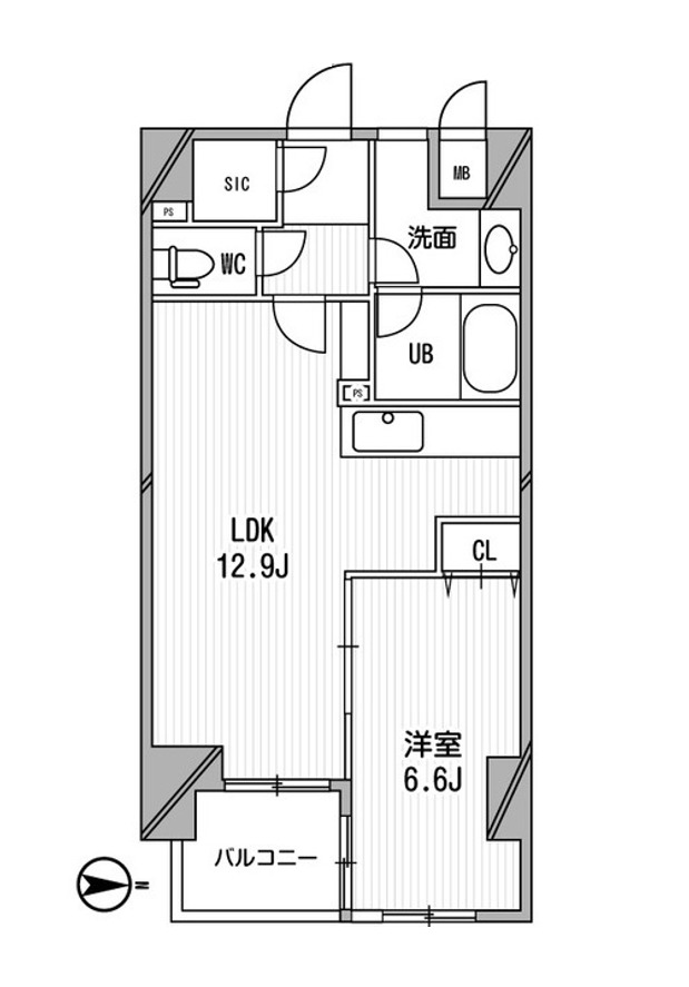 4階の間取り図