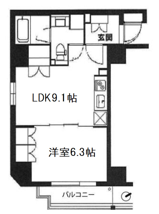 6階の間取り図