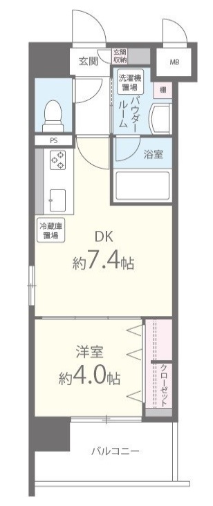 8階の間取り図