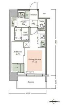 8階の間取り図