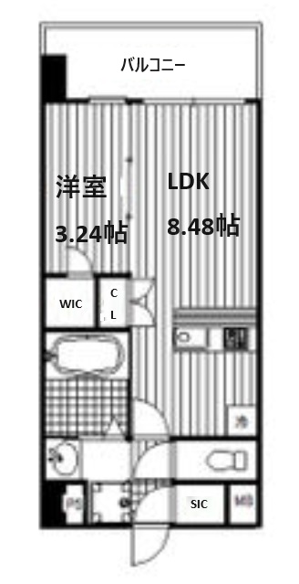 4階の間取り図