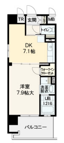 4階の間取り図