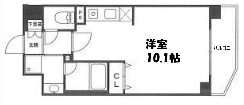 8階の間取り図