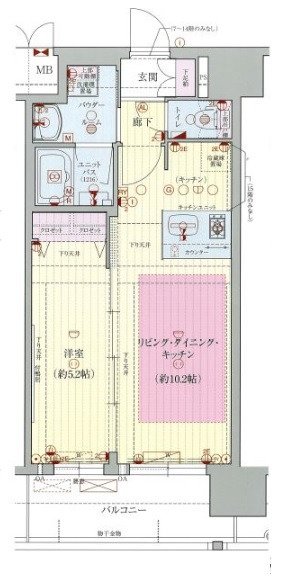 6階の間取り図