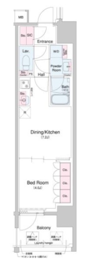 8階の間取り図