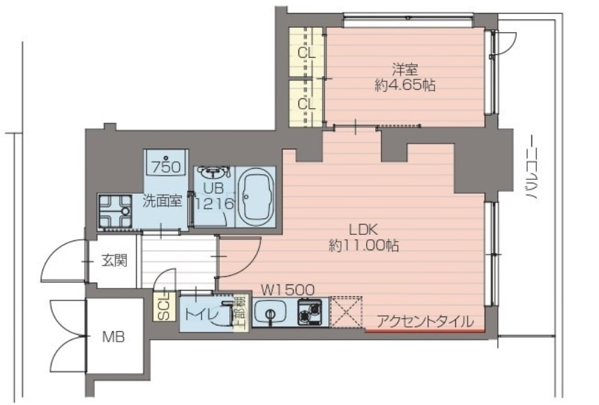 9階の間取り図
