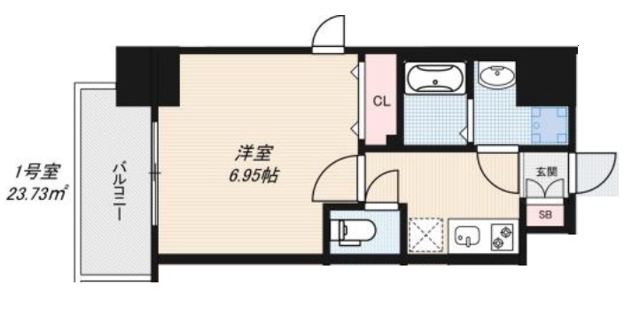 6階の間取り図