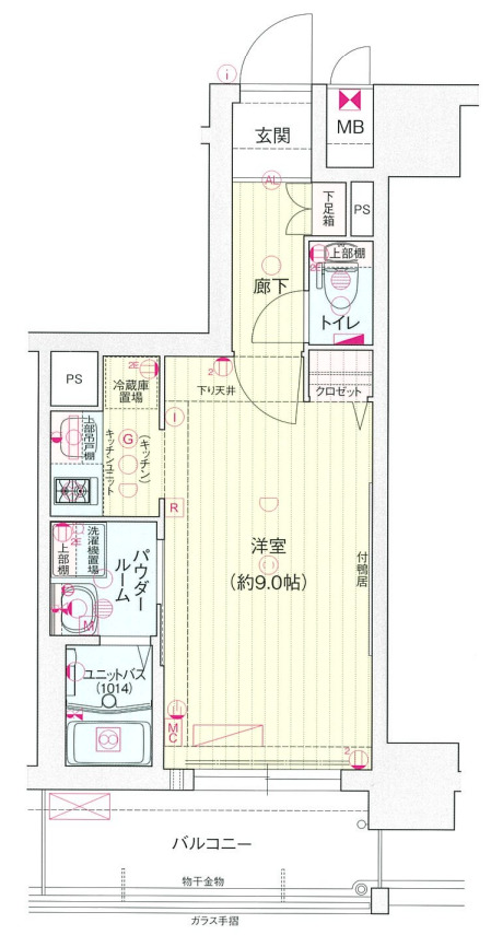9階の間取り図