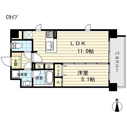 5階の間取り図