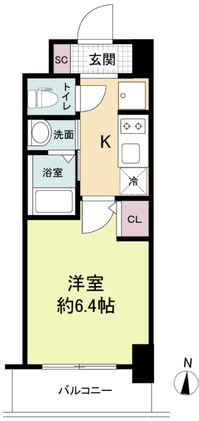 8階の間取り図