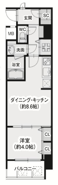 スプランディッド淀屋橋DUE（ドューエ）