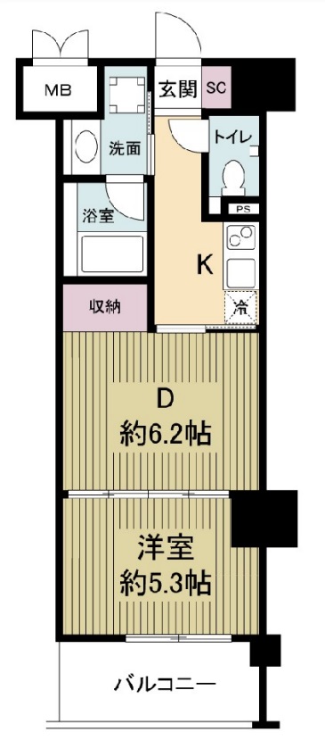 6階の間取り図