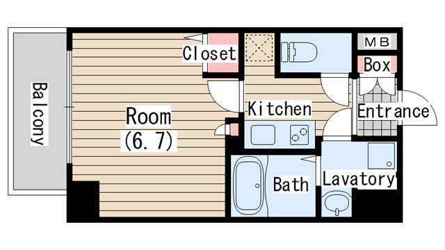 6階の間取り図