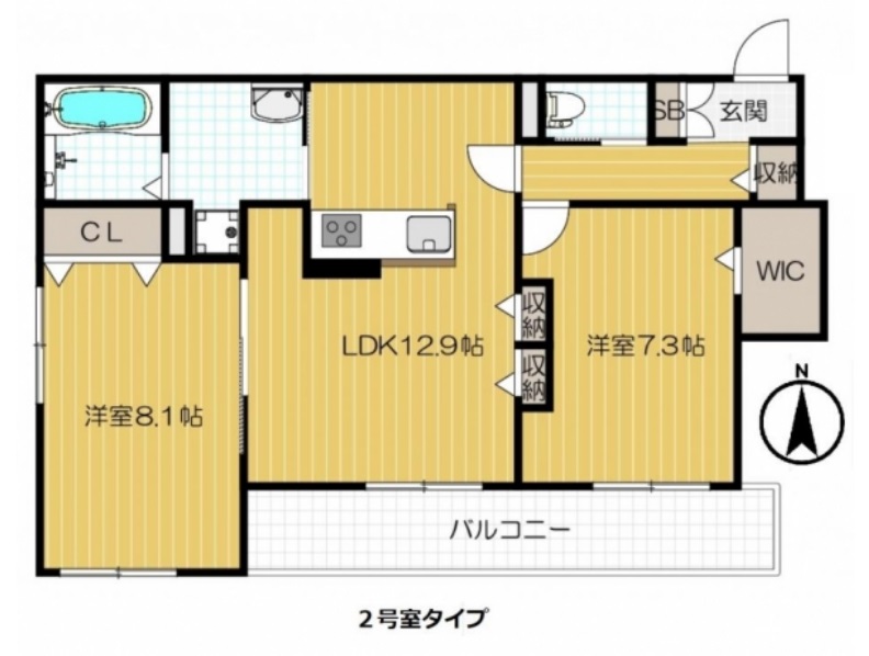 1階の間取り図