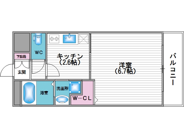 8階の間取り図