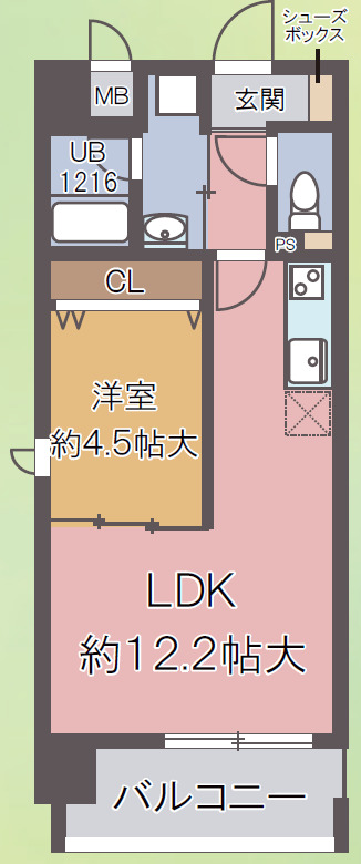 6階の間取り図