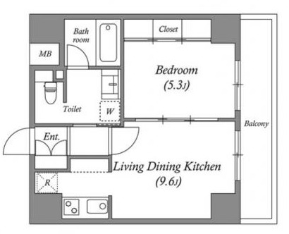 2階の間取り図