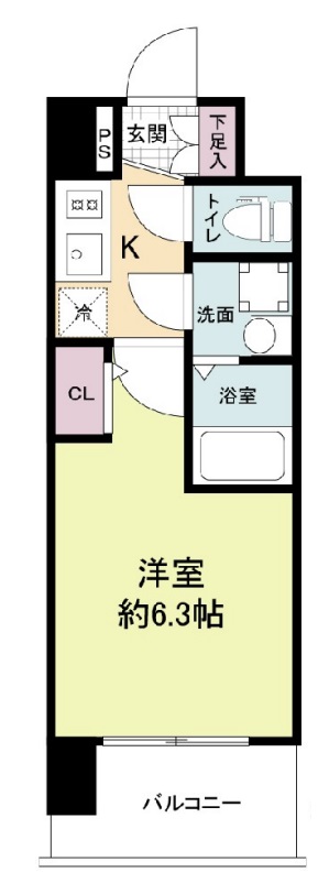 6階の間取り図