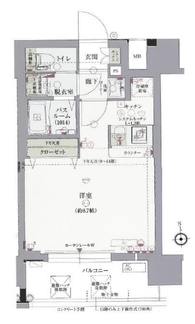 5階の間取り図
