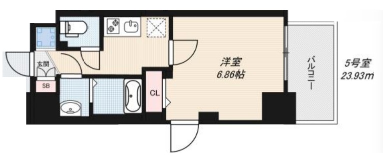 7階の間取り図