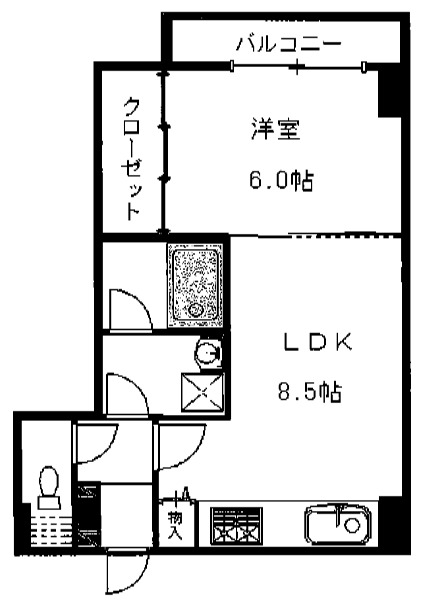 5階の間取り図