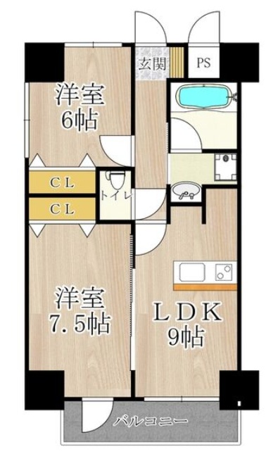 8階の間取り図