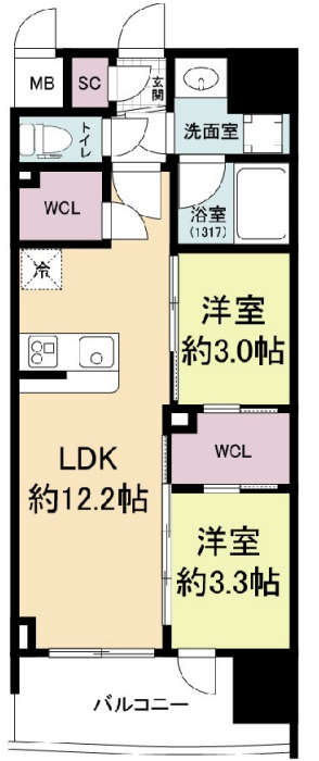 7階の間取り図