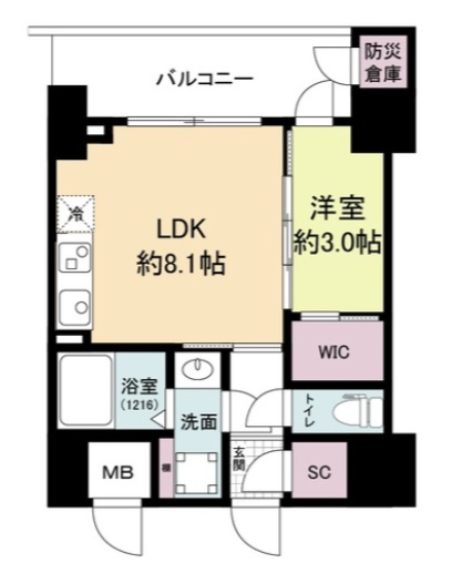 3階の間取り図