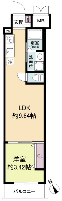 6階の間取り図