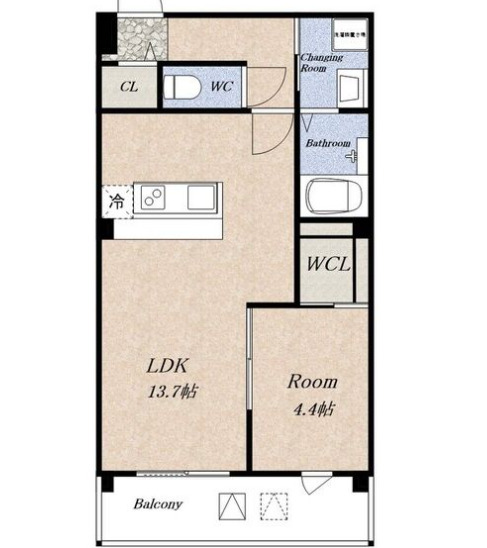 8階の間取り図