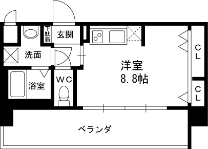 8階の間取り図