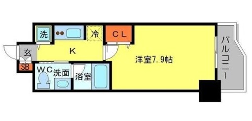 4階の間取り図