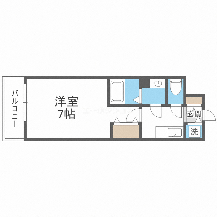4階の間取り図