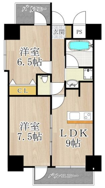 4階の間取り図