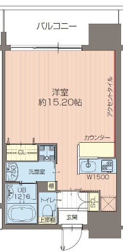 4階の間取り図