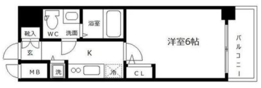 8階の間取り図