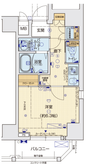 9階の間取り図