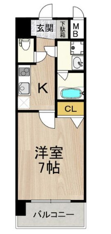 4階の間取り図