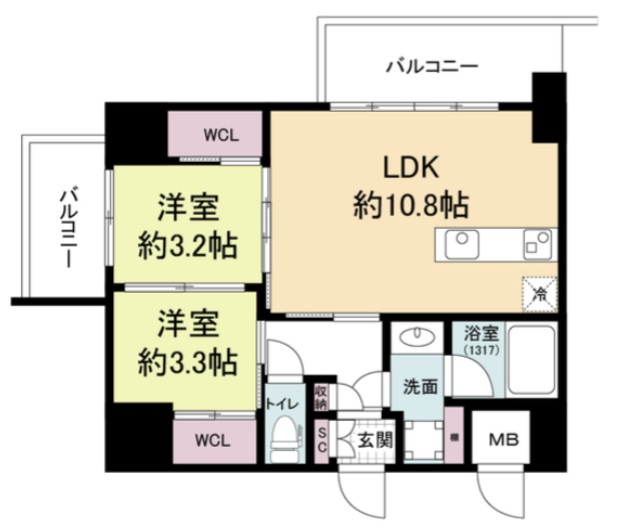 15階の間取り図