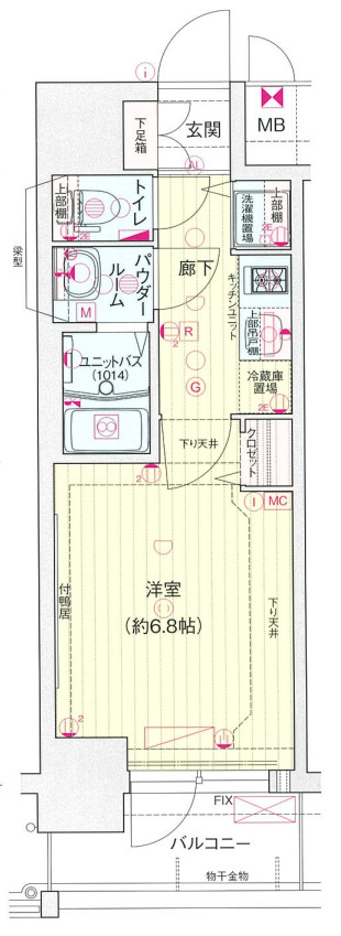 4階の間取り図