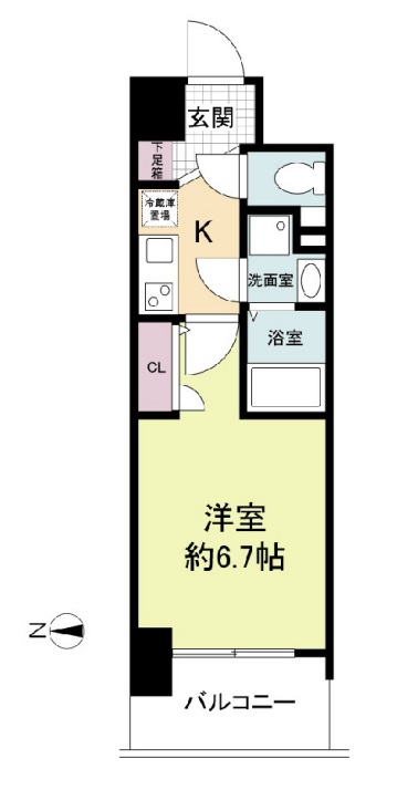 2階の間取り図