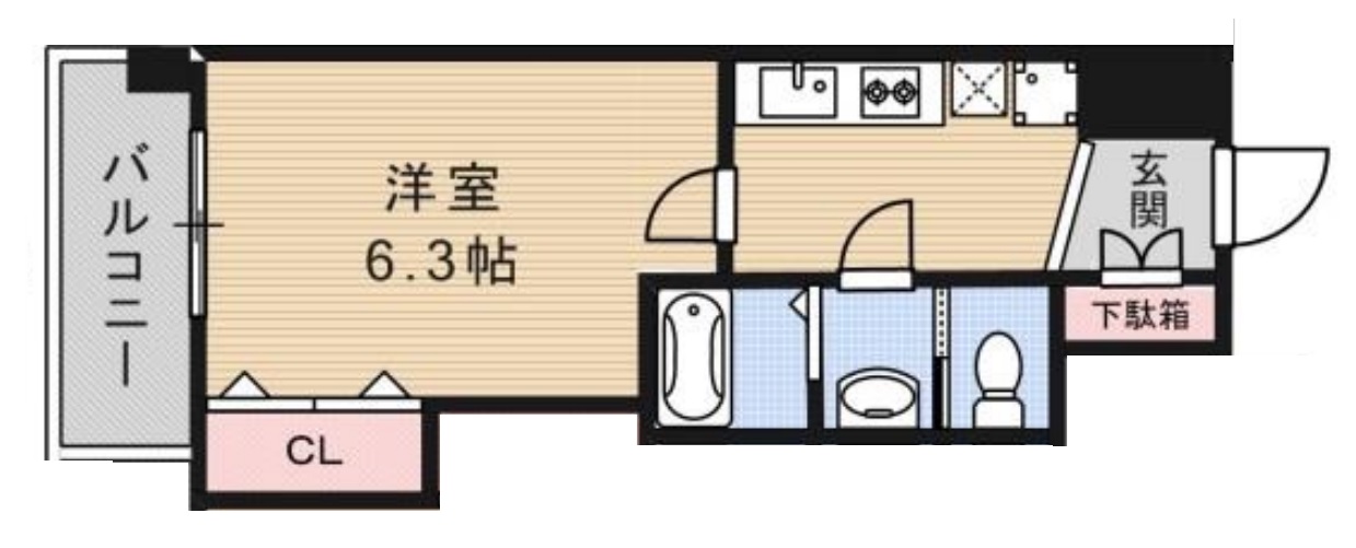 8階の間取り図