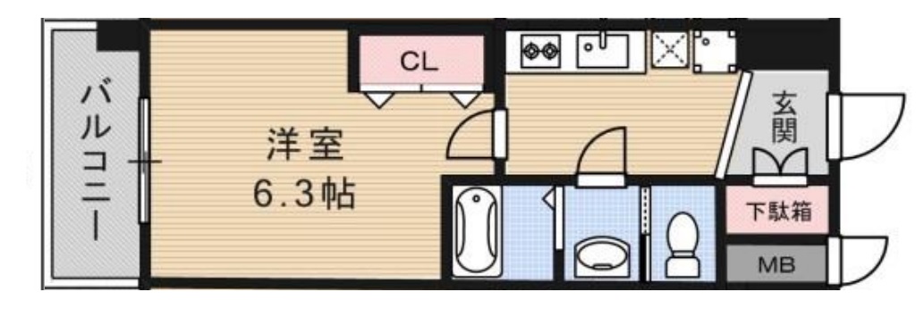 6階の間取り図