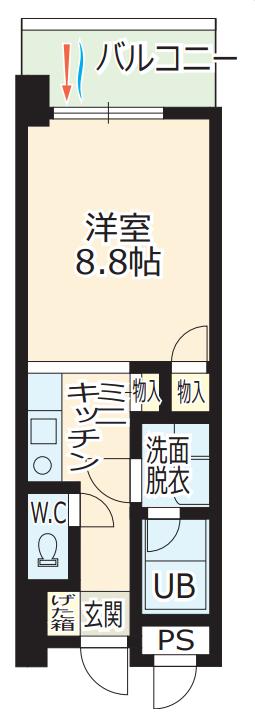 6階の間取り図