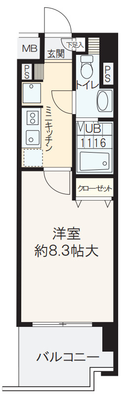 2階の間取り図
