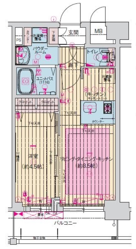 11階の間取り図