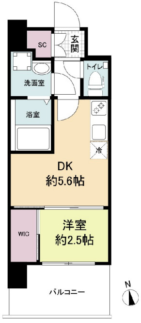 2階の間取り図